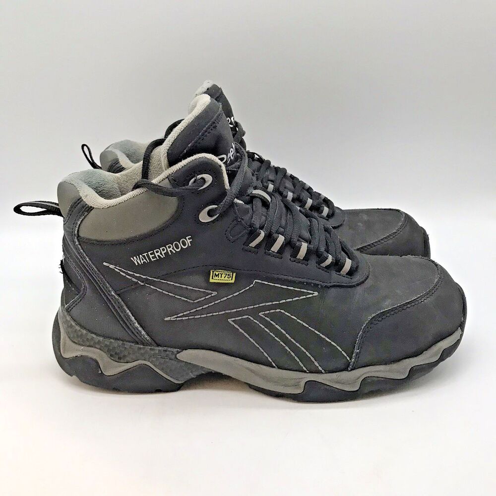 Reebok Beamer RB1067 Work Boot Men's 8.5M Composite Toe WP Metal Free